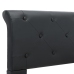Estructura de cama de cuero sintético negro 160x200 cm