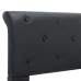 Estructura de cama de cuero sintético negro 180x200 cm