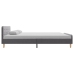 Estructura de cama de tela gris claro 140x200 cm