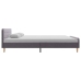Estructura de cama sin colchón tela gris claro 160x200 cm