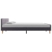 Estructura de cama de tela gris claro 180x200 cm