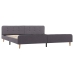 Estructura de cama de tela gris claro 180x200 cm