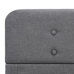 Estructura de cama de tela gris claro 180x200 cm