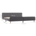 Estructura de cama de tela gris claro 180x200 cm