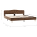 vidaXL Estructura de cama cuero sintético de ante marrón 180x200 cm