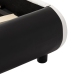 Estructura de cama con LED cuero sintético negro 100x200 cm
