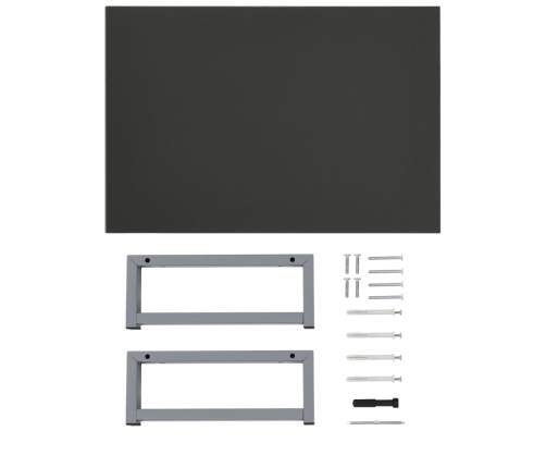 Mueble de cuarto de baño gris 60x40x16,3 cm