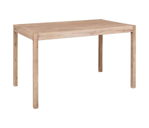 Juego de comedor 7 piezas madera maciza de acacia