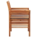 Sillas de comedor jardín 2 uds con cojines madera maciza acacia