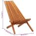 Sillón plegable de exterior madera de acacia maciza