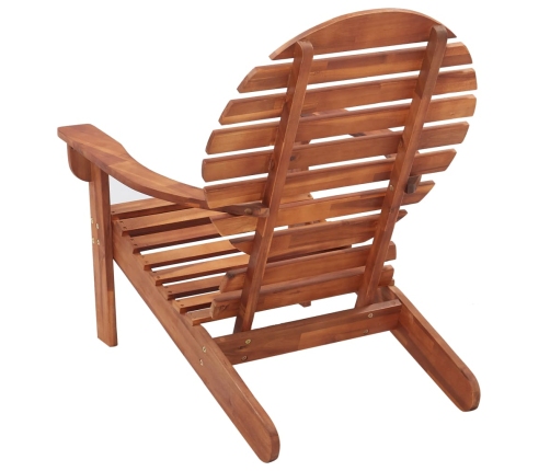 Silla Adirondack madera maciza de acacia