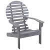 Silla Adirondack madera maciza de acacia gris