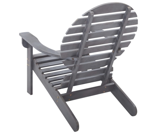 vidaXL Silla Adirondack madera maciza de acacia gris