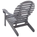 vidaXL Silla Adirondack madera maciza de acacia gris