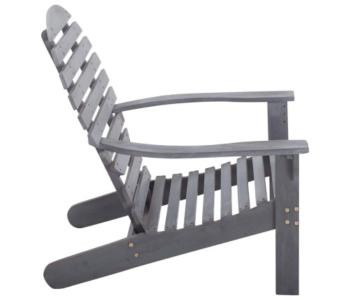 vidaXL Silla Adirondack madera maciza de acacia gris