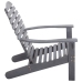 vidaXL Silla Adirondack madera maciza de acacia gris