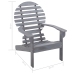 vidaXL Silla Adirondack madera maciza de acacia gris