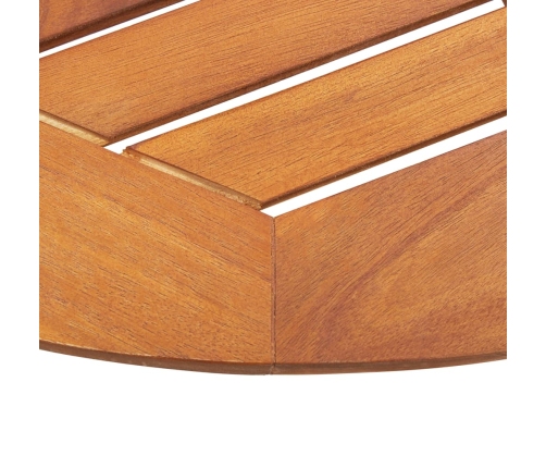 Mesa plegable de jardín de madera maciza de acacia 60x75 cm