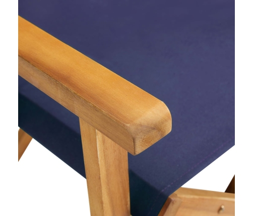 Silla de director madera maciza de acacia azul