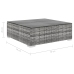 Set de muebles de jardín 5 pzas y cojines ratán sintético gris
