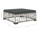 Set de muebles de jardín 6 pzas y cojines ratán sintético gris