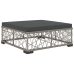Set de muebles de jardín 6 pzas y cojines ratán sintético gris