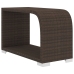 Set muebles de jardín 10 pzas y cojines ratán sintético marrón