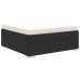 Set muebles de jardín 10 piezas y cojines ratán sintético negro