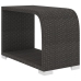Set muebles de jardín 10 piezas y cojines ratán sintético negro