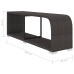 Set muebles de jardín 11 piezas con cojines ratán sintético negro