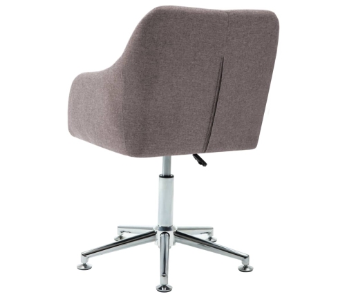 Silla de oficina giratoria tela gris topo