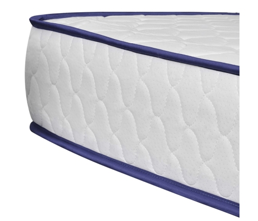 Cama LED colchón viscoelástico arpillera gris oscuro 180x200 cm