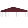 Toldo de cenador burdeos 310 g/m² 3x3 m