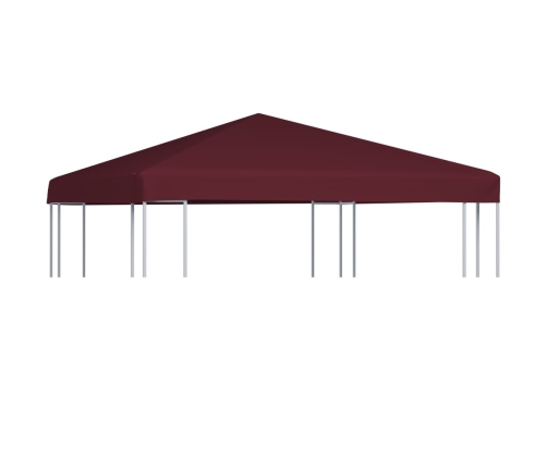 Toldo de cenador burdeos 310 g/m² 3x3 m