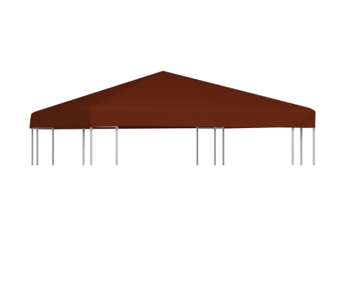 Toldo de cenador terracota 310 g/m² 3x3 m