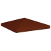 Toldo de cenador terracota 310 g/m² 3x3 m