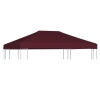 Toldo de cenador burdeos 310 g/m² 3x4 m