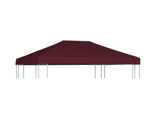 Toldo de cenador burdeos 310 g/m² 3x4 m