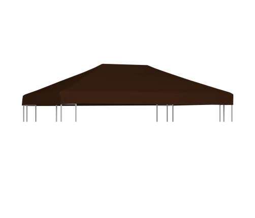 Toldo de cenador marrón 310 g/m² 3x4 m