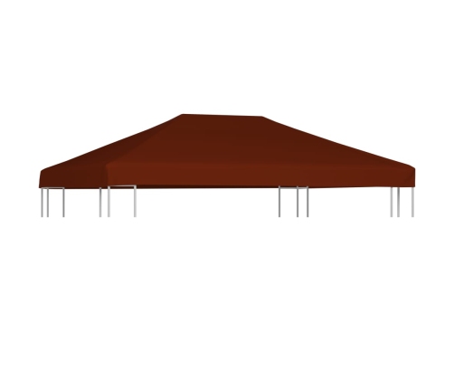 Toldo de cenador terracota 310 g/m² 3x4 m