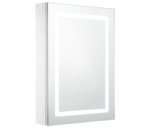 Mueble de baño con espejo LED 50x13x70 cm