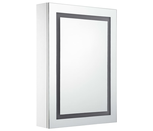 Mueble de baño con espejo LED 50x13x70 cm