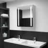 Mueble de baño con espejo LED 60x14x62 cm