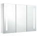 Mueble de baño con espejo LED 89x14x62 cm