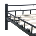 vidaXL Estructura de cama de acero negra 180x200 cm