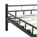 vidaXL Estructura de cama de acero negro 200x200 cm