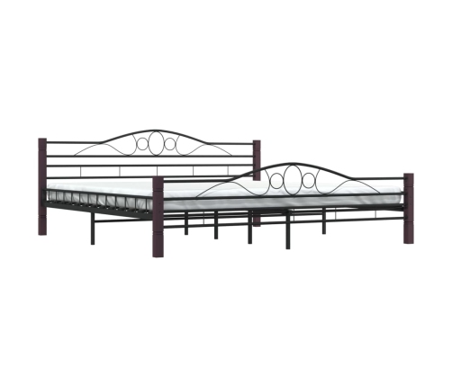 Estructura de cama sin colchón metal negro 180x200 cm