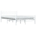 vidaXL Estructura de cama de metal blanco 120x200 cm