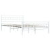 vidaXL Estructura de cama de metal blanco 120x200 cm