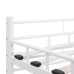 vidaXL Estructura de cama de metal blanco 120x200 cm